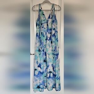 Nine West blue floral dress sz 8